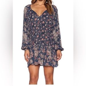 Free People long sleeve floral dress - Medium